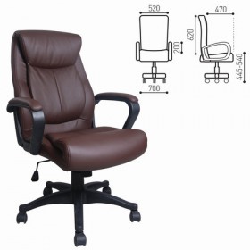 Кресло офисное BRABIX Enter EX-511 (коричневый) в Саянском - sayanskij.katalogmebeli.com | фото