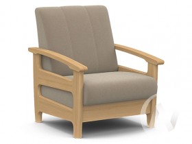 Кресло для отдыха Омега (бук лак/CATANIA LATTE) в Саянском - sayanskij.katalogmebeli.com | фото