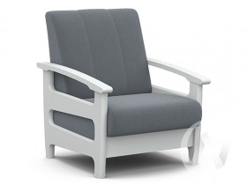 Кресло для отдыха Омега (снег лак/CATANIA SILVER) в Саянском - sayanskij.katalogmebeli.com | фото